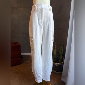 Express White Utility Cargo Pants - Modern Streetwear